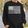 Nage Daughter Survivor Usa Flag Patriotic Sweatshirt Gifts for Him