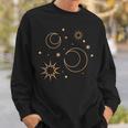 Night Star Moon Sun Sky Stars Esoteric Astrology Sweatshirt Geschenke für Ihn