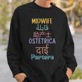 Nurse Midwife All Languages Future Midwife Student Thank You Sweatshirt Gifts for Him