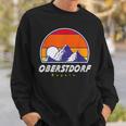 Oberstdorf Bayern Germany Retro 80S Ski Holidays Sweatshirt Geschenke für Ihn