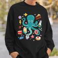 Octopus Cake Tentacle Sea Animals Children's Sweatshirt Geschenke für Ihn