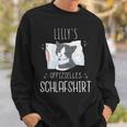 Official Cat Sleep Personalised Name Lilly Sweatshirt Geschenke für Ihn