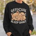 Official Sleep Pomeranian Dog With Puppy Sweatshirt Geschenke für Ihn