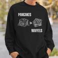 Pancakes Over Waffles Sweatshirt Geschenke für Ihn