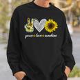 Peace Love Tournesol Hippie Amoureux De Tournesol Sweater e Cadeaux pour lui