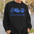 Peace Love Wildcats Kentucky Ky Pride Grunge Sweatshirt Gifts for Him