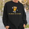 In Pizza We Crust Retro Pizza Illustration Sweatshirt Geschenke für Ihn