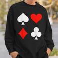 Playing Cards Skat Card Game Poker Costume Carnival Fancy Dress Sweatshirt Geschenke für Ihn