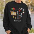 Portugal Lisbon Card Icon Traditional Keepsake Sweatshirt Geschenke für Ihn