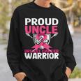 Proud Uncle Warrior Breast Cancer Awareness Sweatshirt Gifts for Him