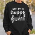 Put On A Happy Face Music Gráfico Divertido Para El Músico Camisa de entrenamiento Regalos para él