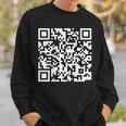 Qr Scan Code Adult Sarcasm Humor F-Ck You Fu Back Print Pull Sweatshirt Gifts for Him