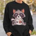 Raccoon Cookie Lover Sweatshirt - Unisex Small - Fun Casual Wear Gifts for Him