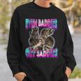 Raccoon Meme Funny Sweatshirt - Even Baddies Get Saddies - Unisex Gifts for Him