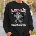 Raccoon Washing Machine Bodybuilding Fitness Gym Sweatshirt Geschenke für Ihn