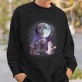 Rats Howling At The Moon Sweatshirt - Whimsical Unisex Hoodie Gifts for Him
