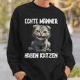 Real Have Cats Cat Sayings Cat Sweatshirt Geschenke für Ihn