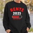 Rente 2025 Der Countdown Lauft Das Lustige Rentner Sweatshirt Geschenke für Ihn