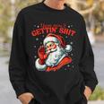 Retro You Ain't Getting Shit Santa Christmas Clothing Sweatshirt Gifts for Him