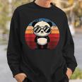 Retro Panda In Sunglasses BBQ Pool Party Panda Sweatshirt Gifts for Him