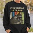 Retro Raccoon Lover Camping Sweatshirt - Unisex Outdoor Fun Gifts for Him