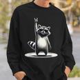 Retro Raccoon Rock Music Men Kids Women Raccoon Sweatshirt Gifts for Him