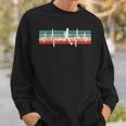 Retro Running Marathon Jogging Heartbeat Ecg Runner Motif Sweatshirt Geschenke für Ihn