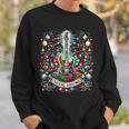 The Rocking Christmas Rock Guitar Santa Sweatshirt Geschenke für Ihn