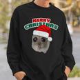 Sad Hamster With Christmas Wishes Sweatshirt Geschenke für Ihn