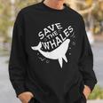 Salvar A Las Ballenas Camisa de entrenamiento Regalos para él