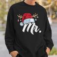 Santa Claus Hat Mr Partner Outfit For Christmas Sweatshirt Geschenke für Ihn