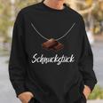 Schnuckstück With Chocolate Naschen Als Necklace Sweatshirt Geschenke für Ihn