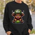 Scottish Cute Highland Cow Pickle Hat Just Dill With It Sweatshirt Gifts for Him