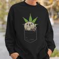 Sea Otter Smoking Weed Cannabis Blunt 420 Thc Stoner Sweatshirt Geschenke für Ihn