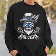 Servus Bayern Skull Bavarian Bua Costume Servus Sweatshirt Geschenke für Ihn