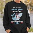 Shark Carnival Fish Costume Helau Fancy Dress Human Costume Sweatshirt Geschenke für Ihn