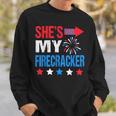 She's My Firecracker Matching 4th Of July Shirts For Couples Sweatshirt Gifts for Him