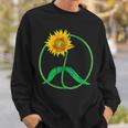 Signe De Paix Tournesol 60S 70S Hippie Fleur Symbole De Paix Sweater e Cadeaux pour lui