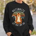 Squirrel Nutsmaste Yoga Meditation Retrointage Sweatshirt Geschenke für Ihn