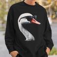 Swan Bird Graphic Animal Illustration Sunglasses Swan Sweatshirt Geschenke für Ihn