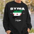 Syrian Revolution Flag Map Syria Situation Of Syria Sweatshirt Geschenke für Ihn