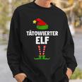 Tattooed Elf Partner Look Elves Family Outfit Christmas Sweatshirt Geschenke für Ihn