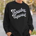 Team SCUBA SQUAD Diving Ocean Dive School Instructor Crew Sweatshirt Gifts for Him