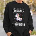 Tenor Horn Tenor Hornist Unicorn Slogan Idea Sweatshirt Geschenke für Ihn