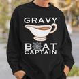 Thanksgiving Gravy Boat Captain I Love Gravy Premium Sweatshirt Gifts for Him