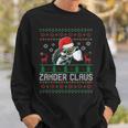 Ugly Christmas Zander Claus Angler Weihnachten Fishing Sports Sweatshirt Geschenke für Ihn