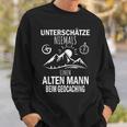 Underschätze Niemal Einen Alten Mann Beim Geocaching S Sweatshirt Geschenke für Ihn