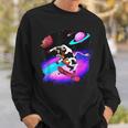 Vaca Skateboarding En El Espacio Exterior Retrointage Skateraca Camisa de entrenamiento Regalos para él