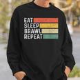 Video Gaming Game Retro Game Eat Sleep Brawl Repeat Sweatshirt Geschenke für Ihn