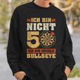 Vintage 50Th Birthday Dart Saying Double Bullseye Sweatshirt Geschenke für Ihn